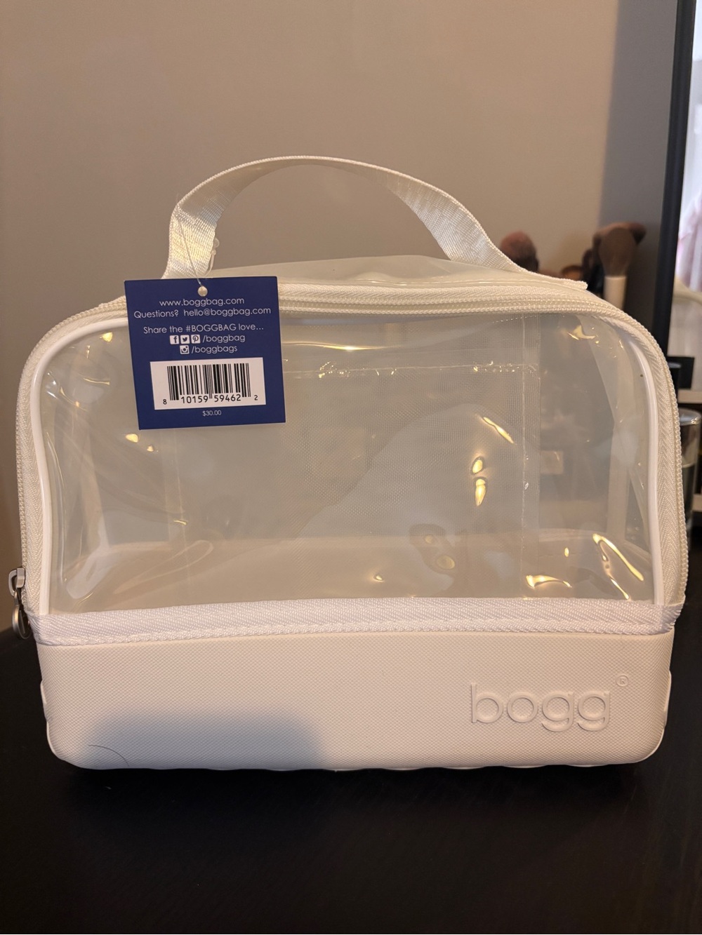 BOGG BAG Clear White Cosmetic Travel Case